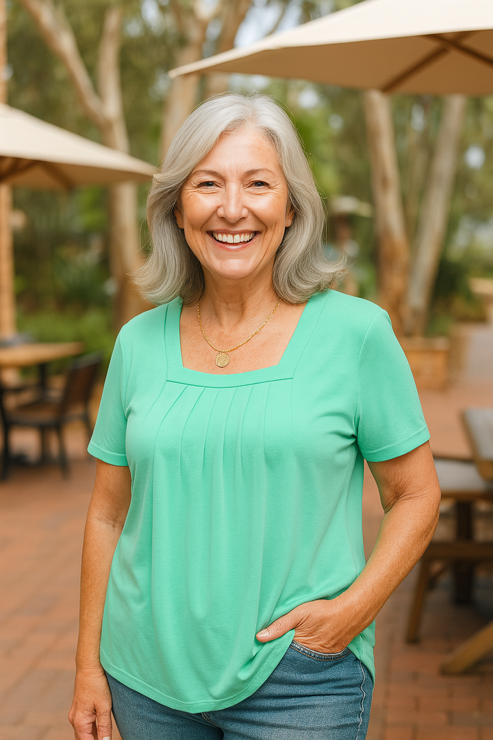 Colleen | Pleated Comfort Top - Everyday confidence (S-5XL)