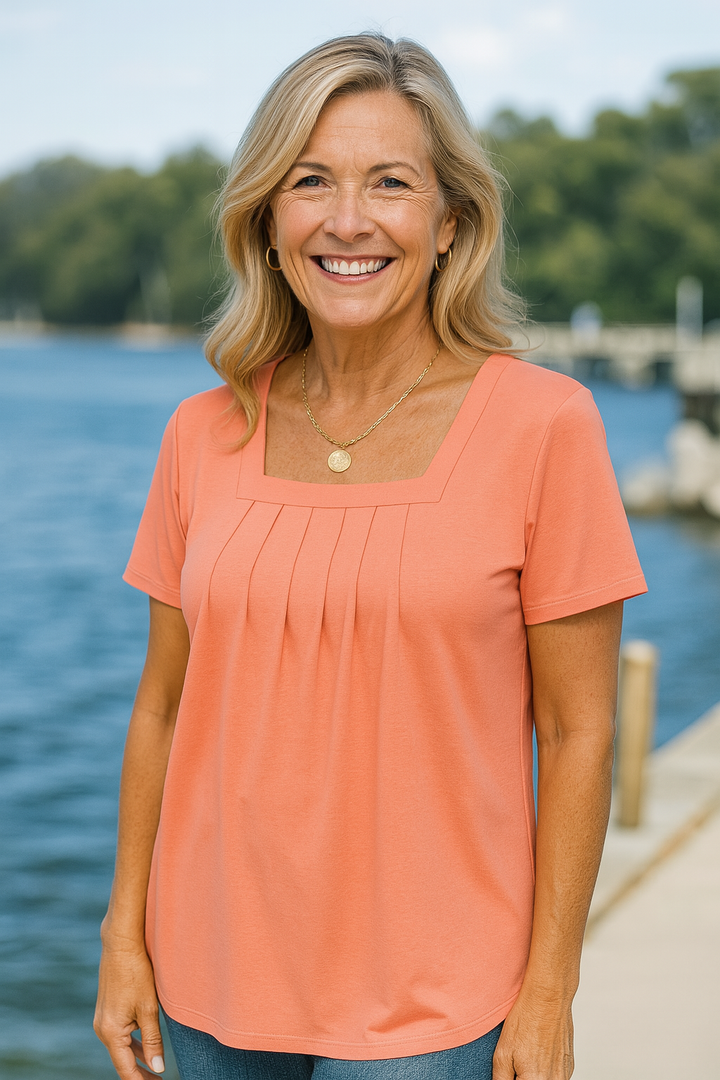 Colleen | Pleated Comfort Top - Everyday confidence (S-5XL)