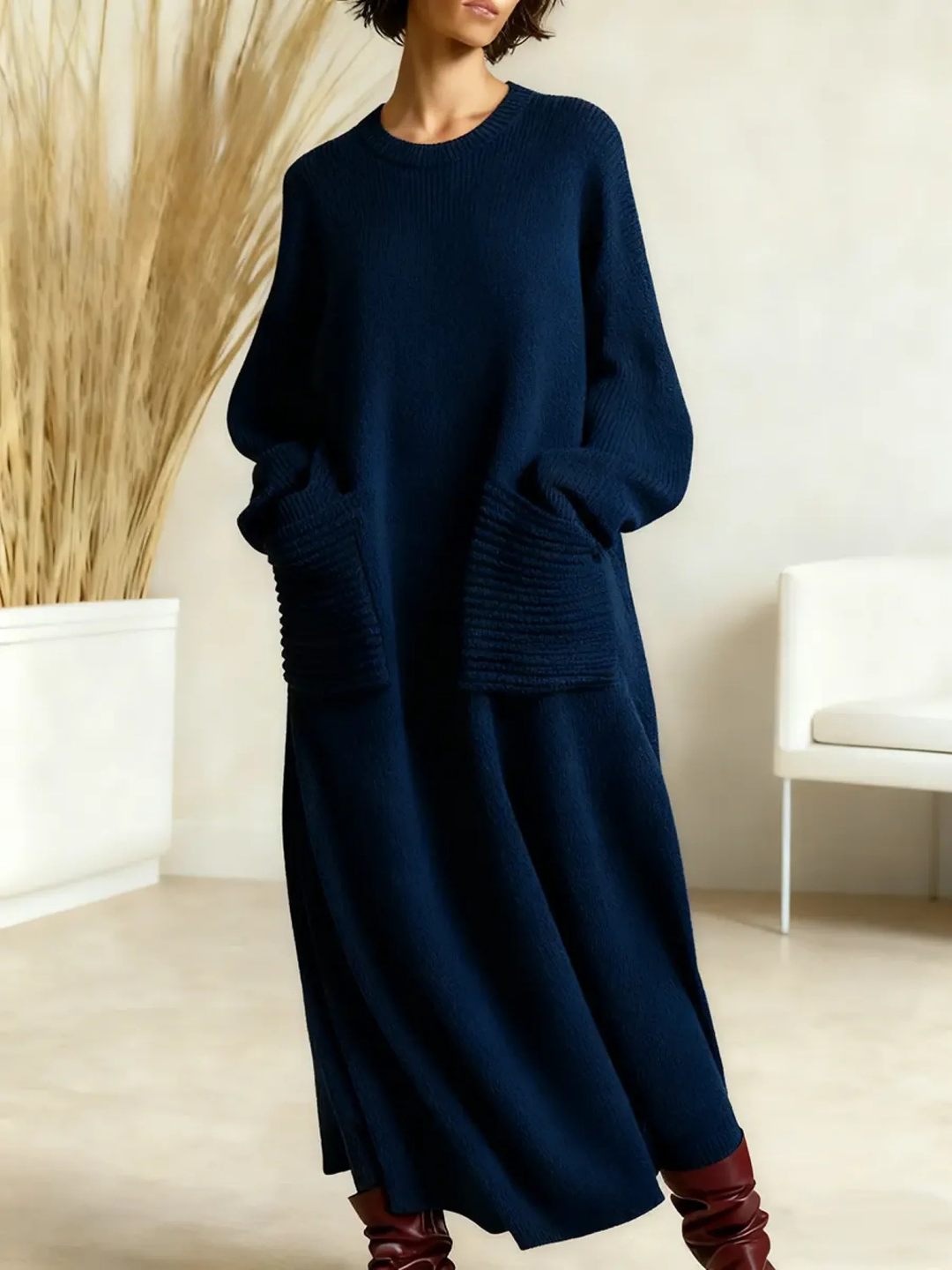 RAYA – Knit-Pocket Dress
