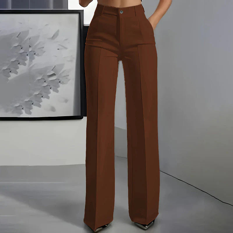 Eddi | Chic High-Waisted Pants with an Elegant Straight Cut