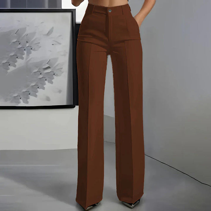 Eddi | Chic High-Waisted Pants with an Elegant Straight Cut
