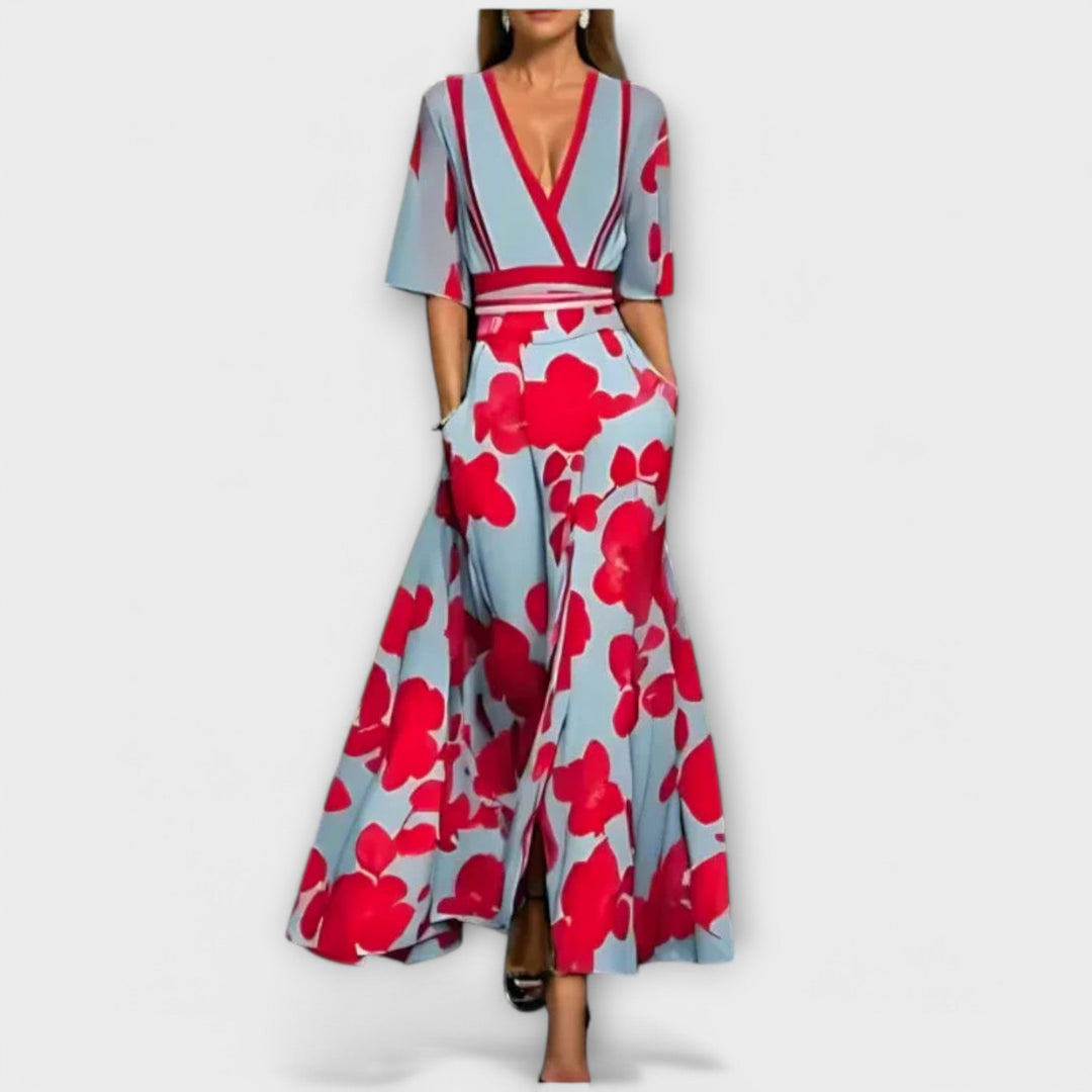 Elise - Elegant Floral Sheath Dress
