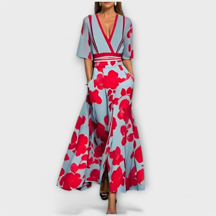 Elise - Elegant Floral Sheath Dress