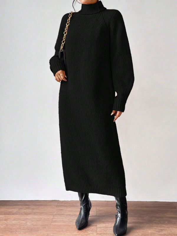 Marjorie | Knit Turtleneck Sweater Dress