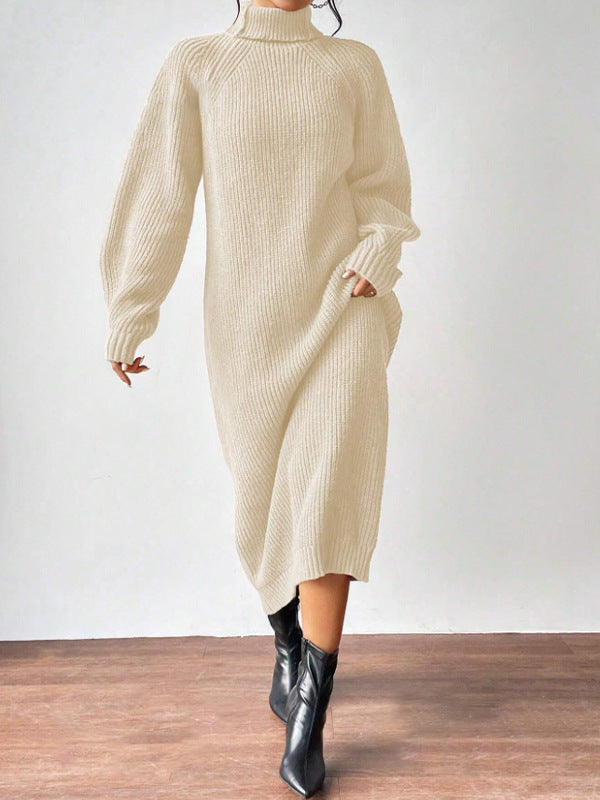 Marjorie | Knit Turtleneck Sweater Dress