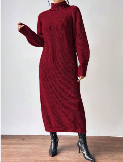 Marjorie | Knit Turtleneck Sweater Dress