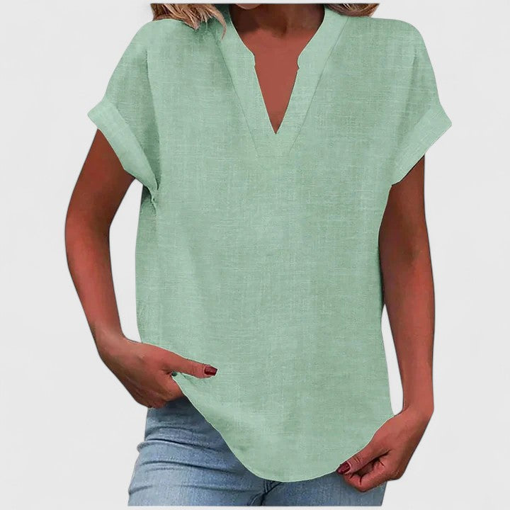 Xavinah | Comfortable V-Neck Blouse