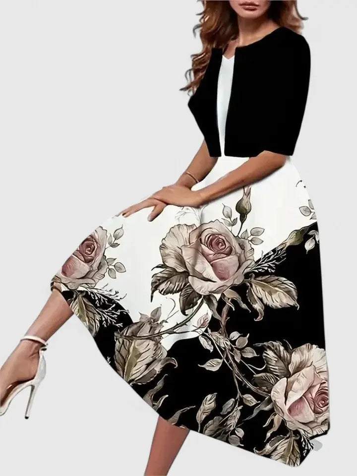 Chantal | Elegant Midi Dress Clara Monroe