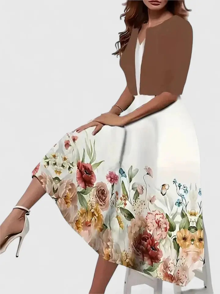 Chantal | Elegant Midi Dress Clara Monroe