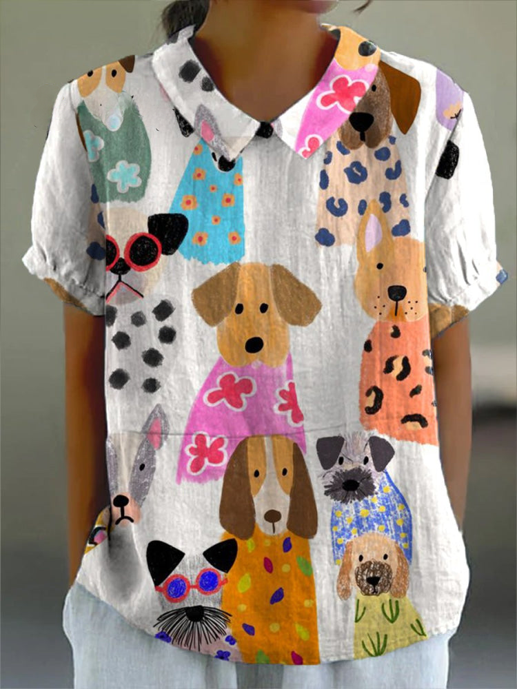 Tilly | Dog Print Shirt Local Neighbours Sedona
