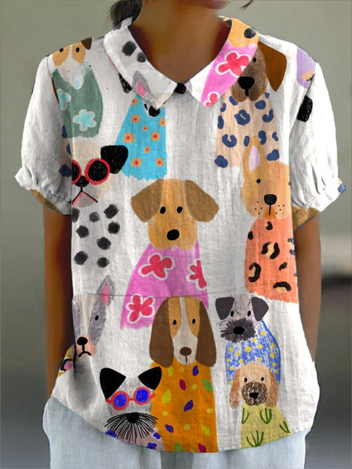 Tilly | Dog Print Shirt Local Neighbours Sedona