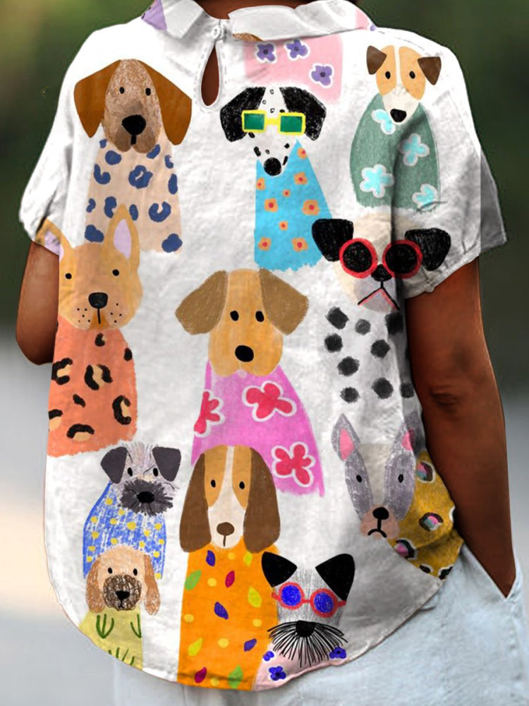 Tilly | Dog Print Shirt Local Neighbours Sedona