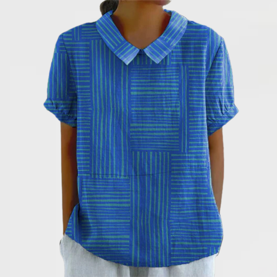 Blair | Striped Geometric Shirt