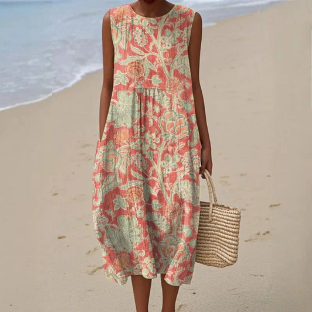 Beth | Floral Midi Dress