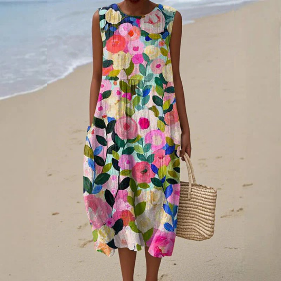 Ava | Floral Midi Dress