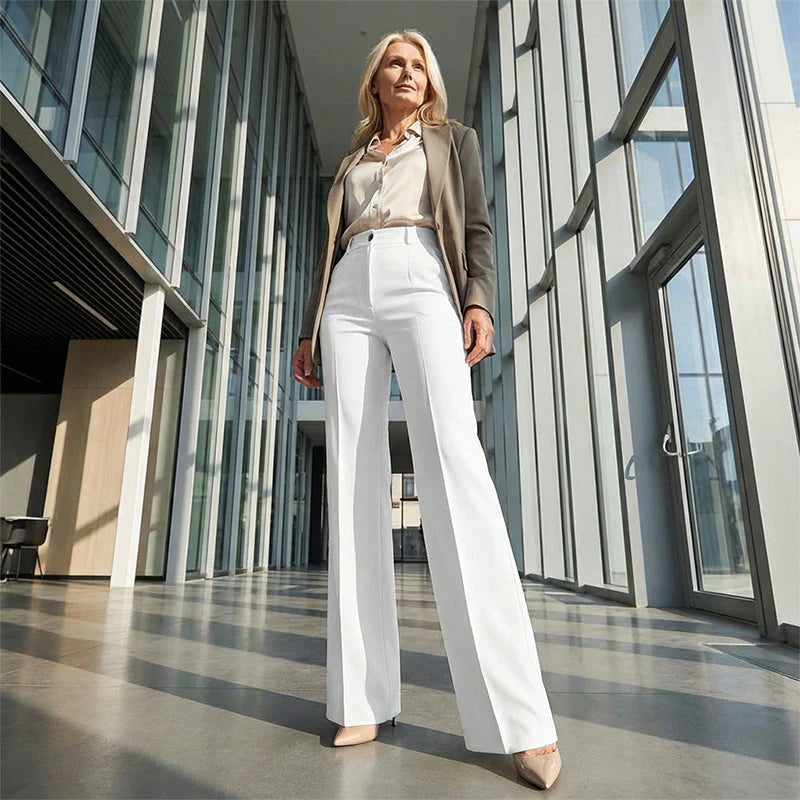 Eddi | Chic High-Waisted Pants with an Elegant Straight Cut