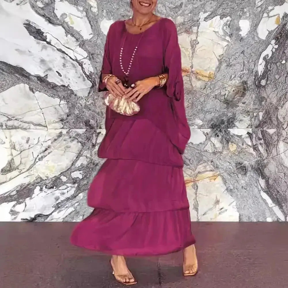 Susan™ | Long and Flowing Elegant Dress Clara Monroe