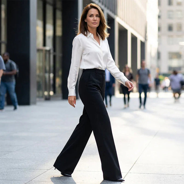 Eddi | Chic High-Waisted Pants with an Elegant Straight Cut