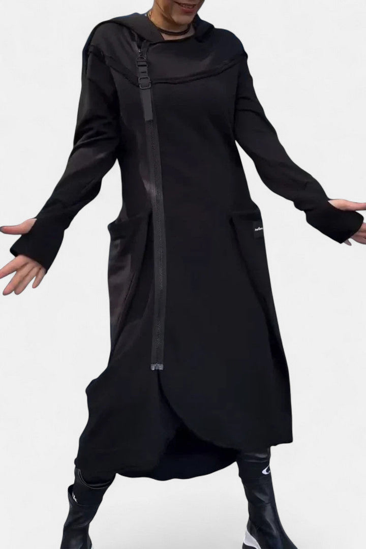 MANA | LONG HOODIE WITH ZIPPER