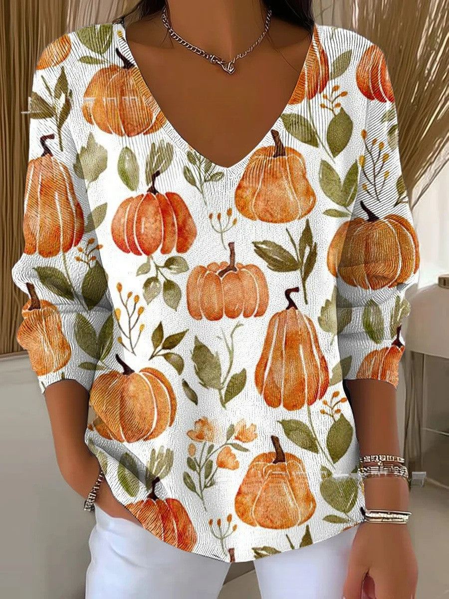 Bethany | Colorful Sweater with V-Neck