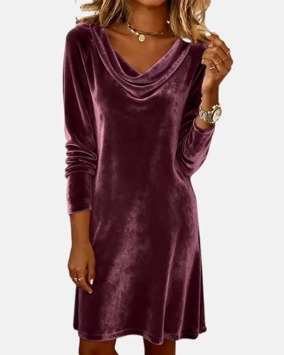 Celeste | Loose Fitting Velvet Dress Clara Monroe
