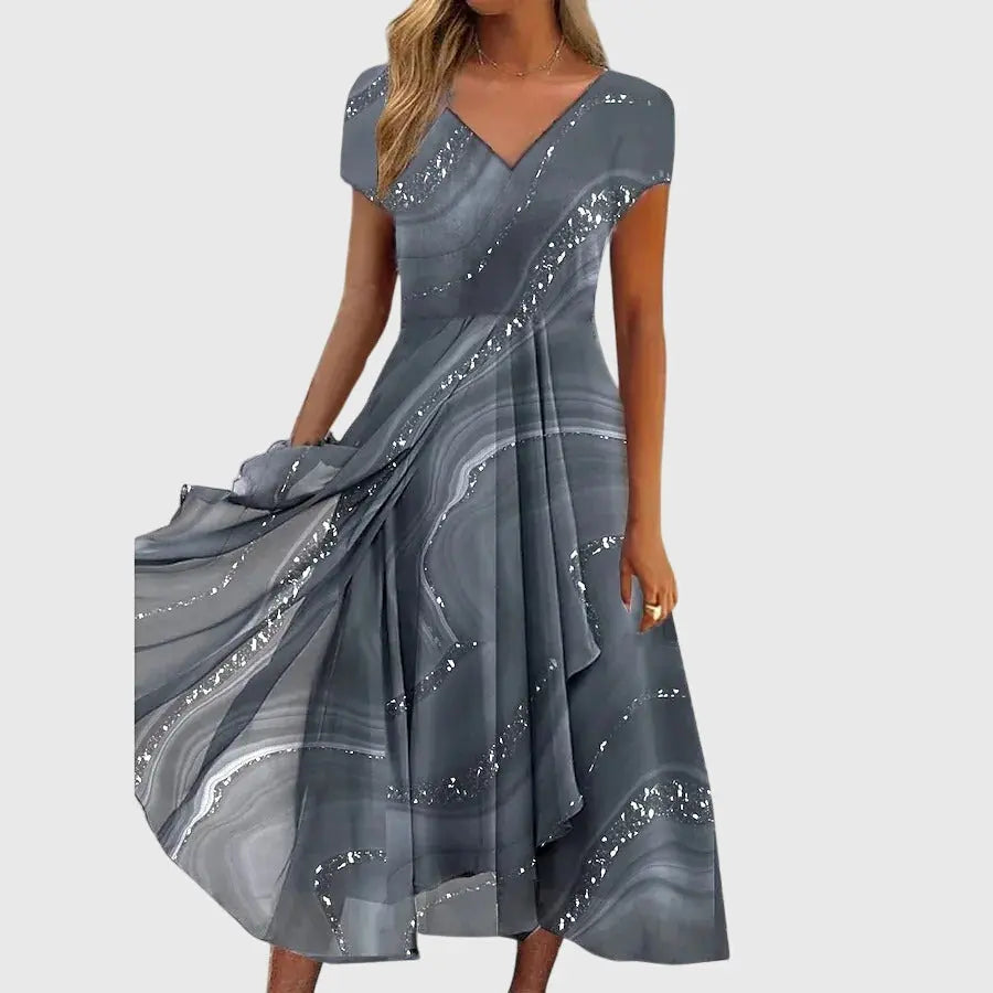 Aubrielle™ | Flowing Midi Dress Clara Monroe