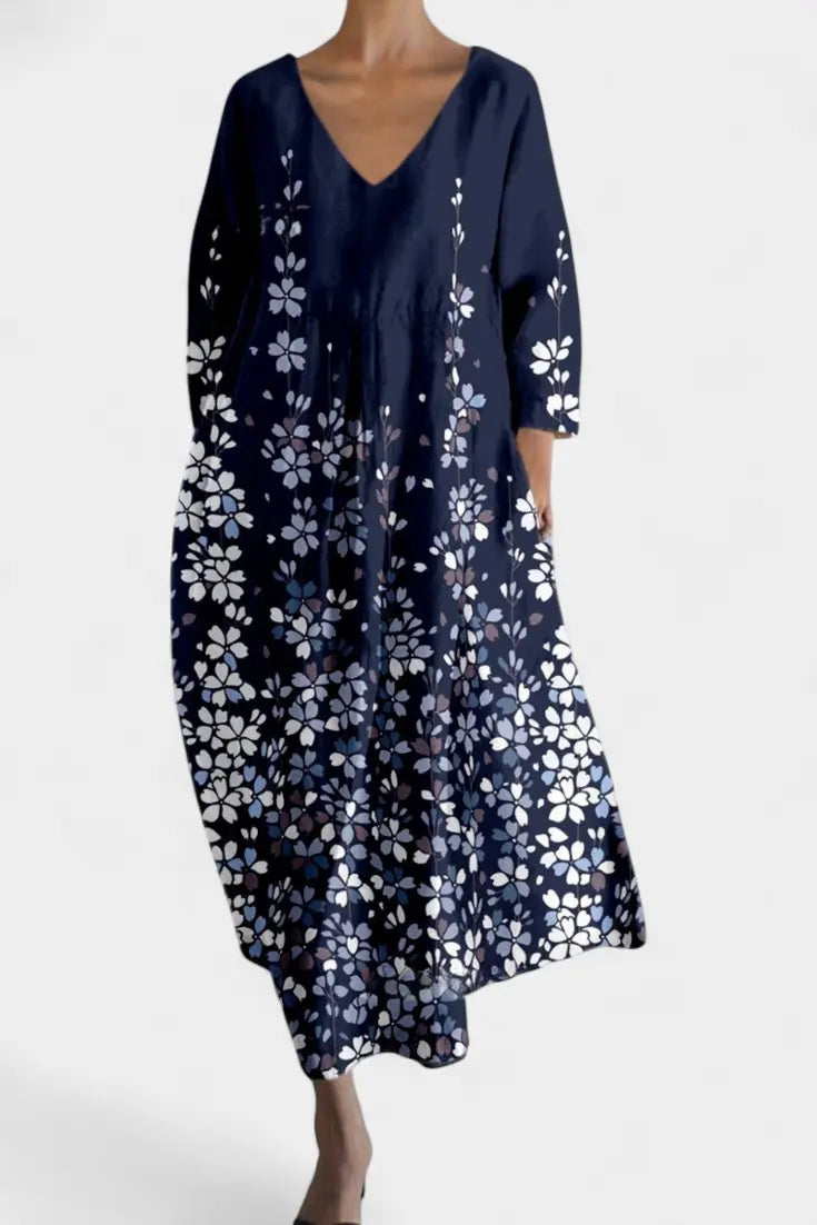 Isalinde | Comfortable V-neck Dress Clara Monroe