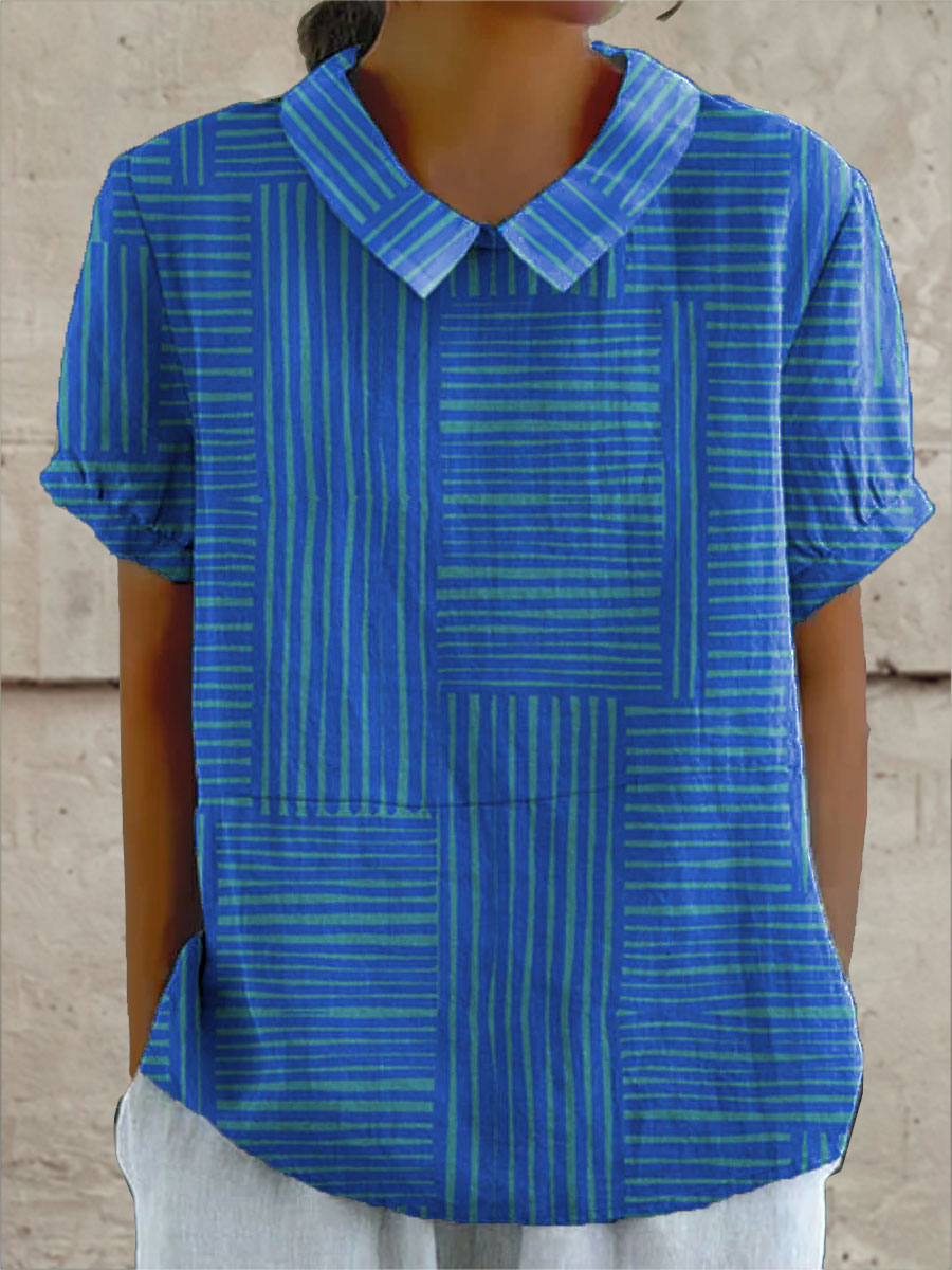 Maya | Striped Geometric Shirt Local Neighbours Sedona