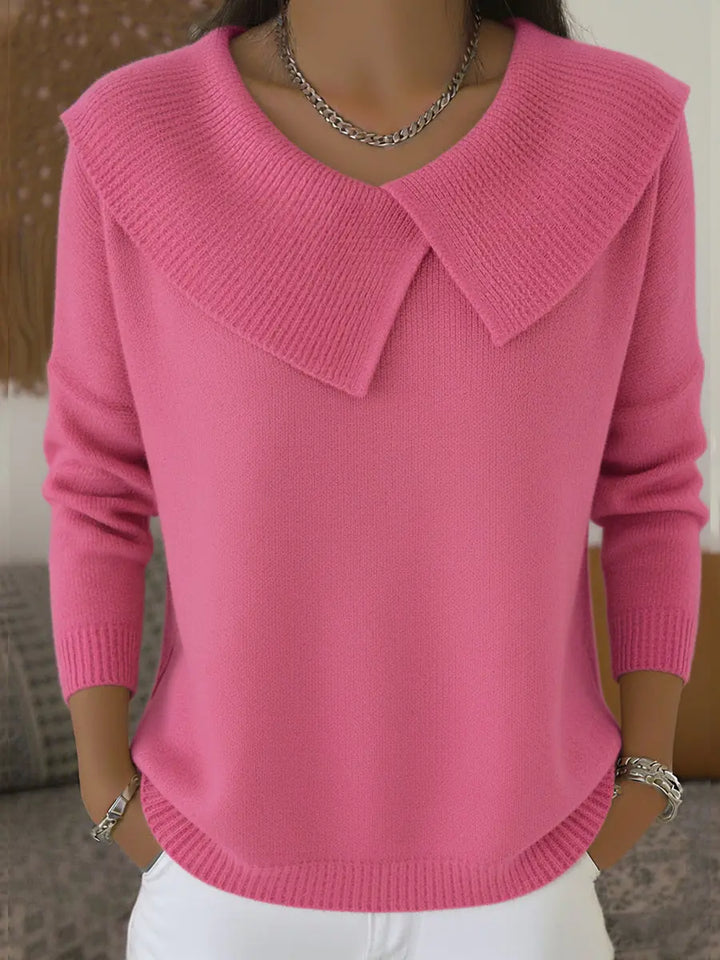 Lucia | Warm Sweater with Soft Collar Clara Monroe