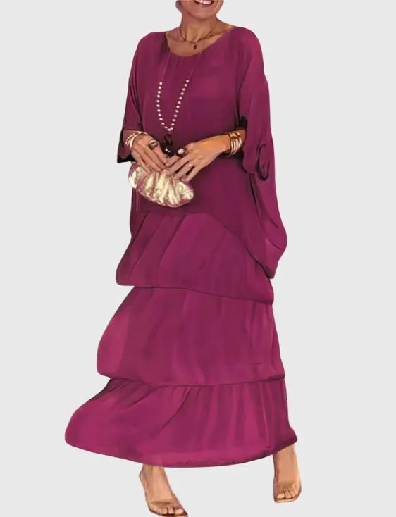 Susan™ | Long and Flowing Elegant Dress Clara Monroe