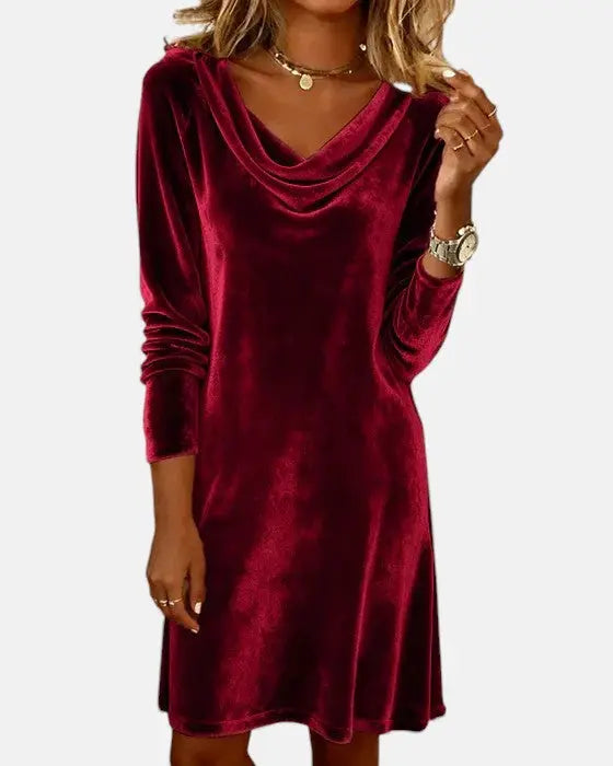 Celeste | Loose Fitting Velvet Dress Clara Monroe