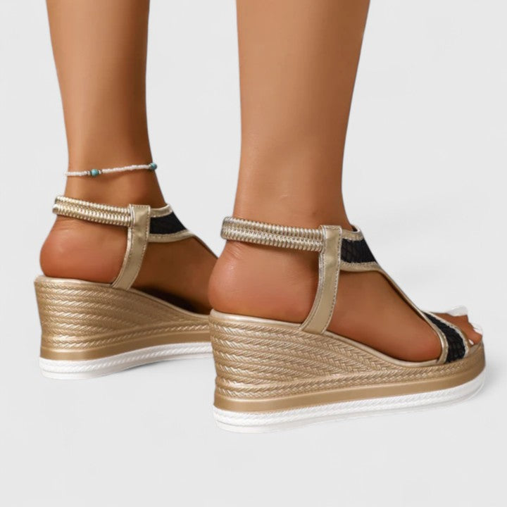Jessica | Orthopedic Wedge Sandals Clara Monroe
