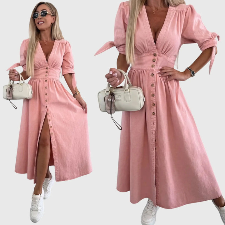 Sophia™ | Elegant Denim Dress Clara Monroe