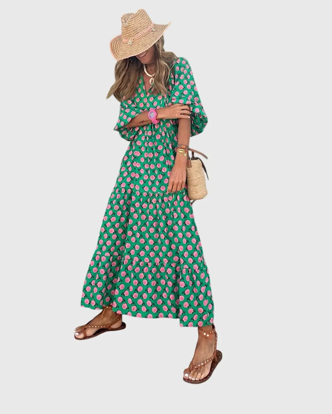 Sarah™ - Boho Maxi Dress Clara Monroe