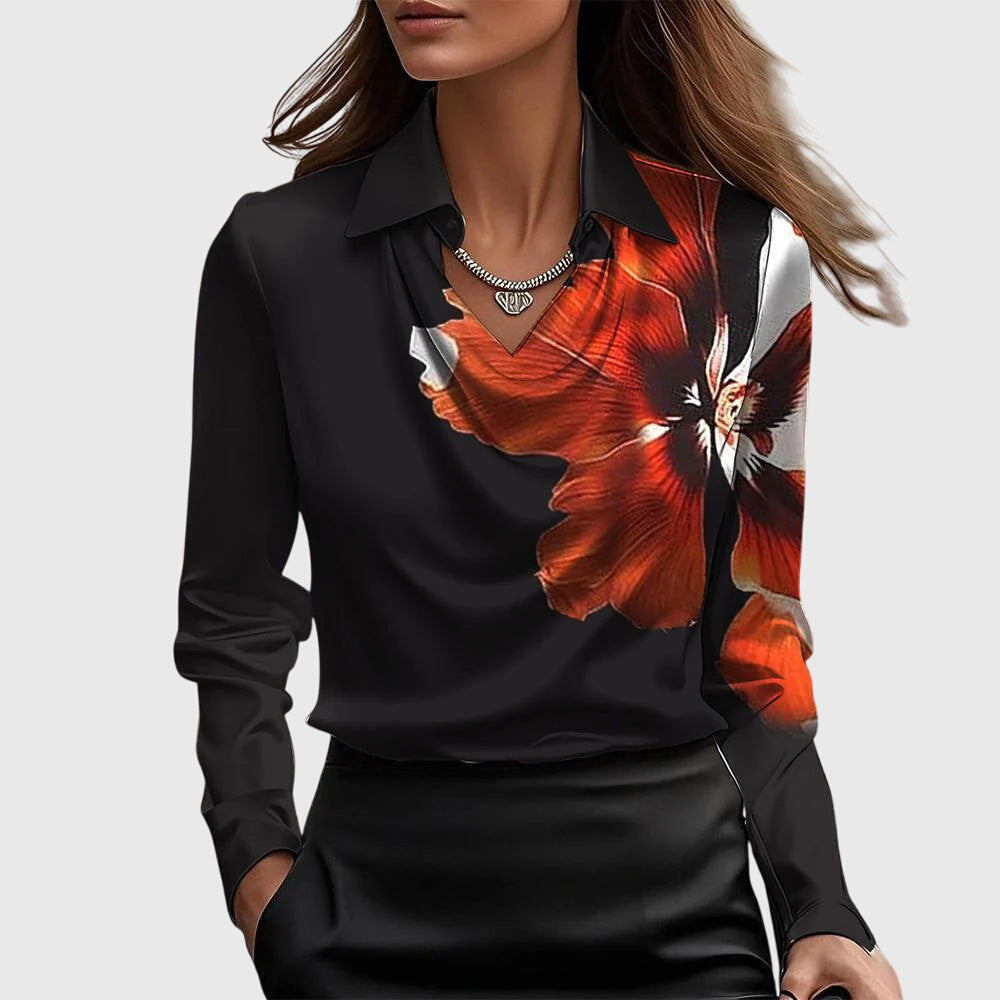 Zoe | Elegant Satin Blouse
