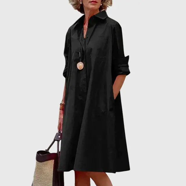 Paige™ - Elegant Dress With Pockets Clara Monroe