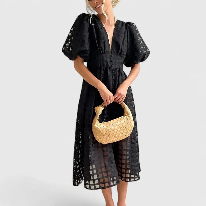 Elanqi | Elegant Midi Dress Clara Monroe