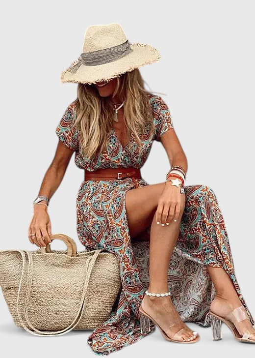 Lorraine | Stylish Boho Maxi Dress Clara Monroe