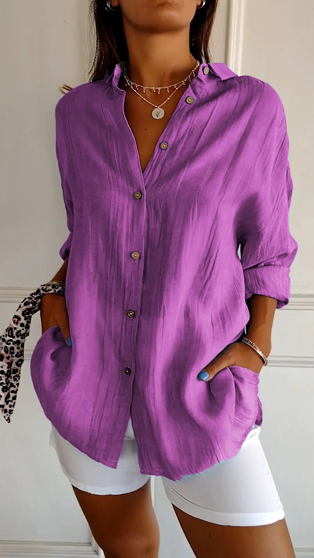 Sasha | Elegant Shirt with Pleated Style Claire's Coastal Boutique Seaside