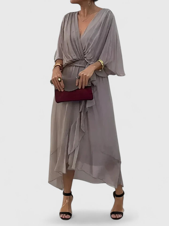 Nada | Elegant V Neck Dress Clara Monroe