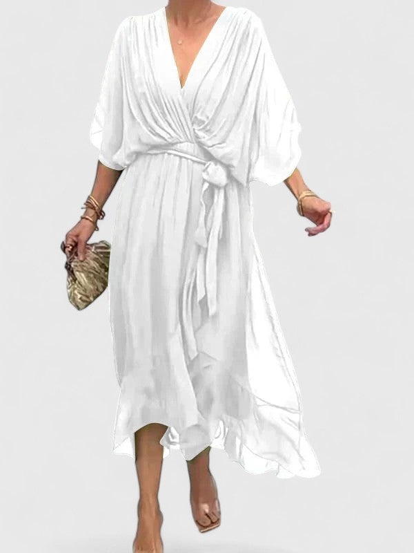 Nada | Elegant V Neck Dress Clara Monroe