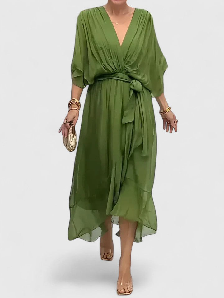 Nada | Elegant V Neck Dress Clara Monroe