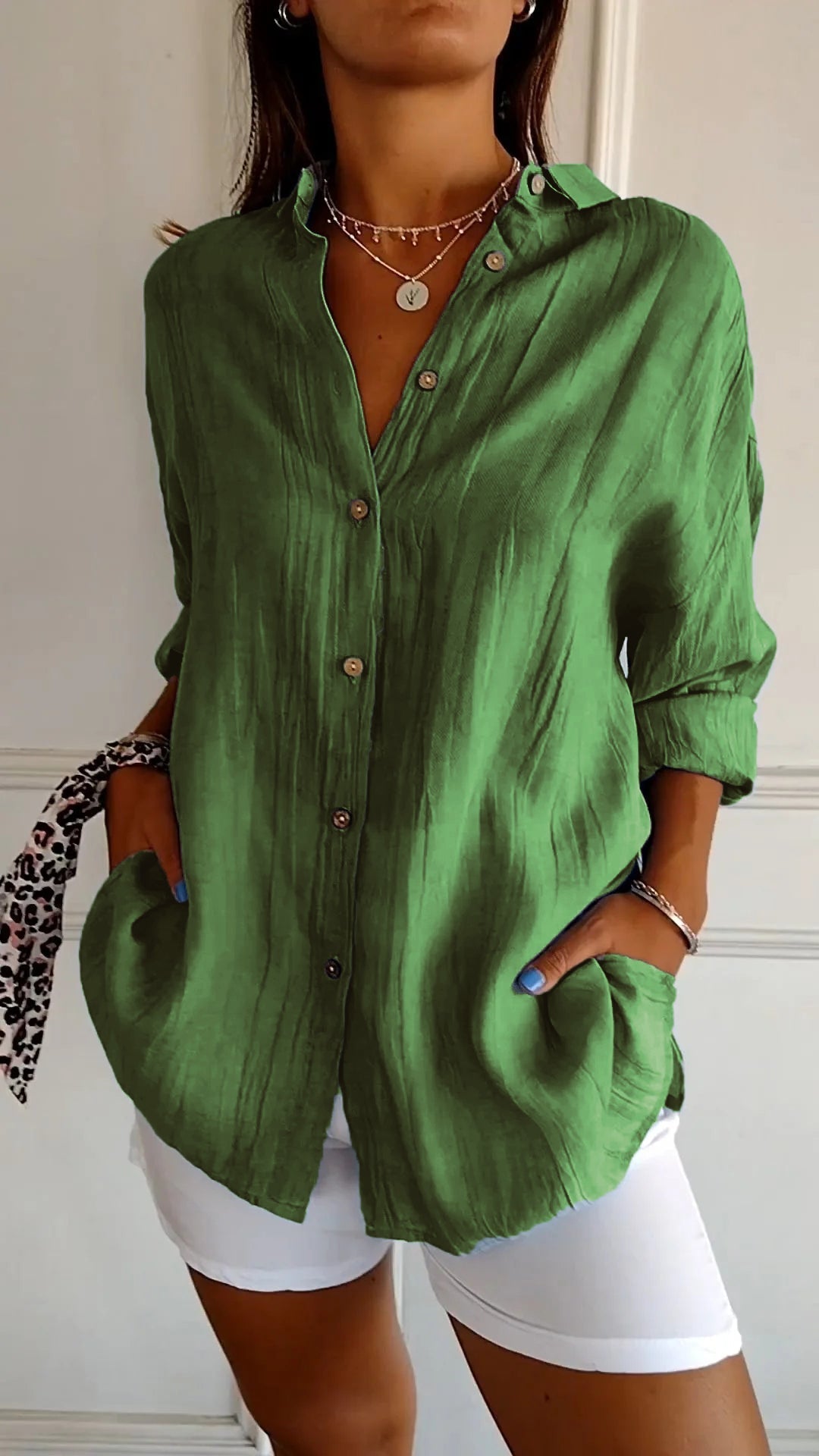 Sasha | Elegant Shirt with Pleated Style Claire's Coastal Boutique Seaside