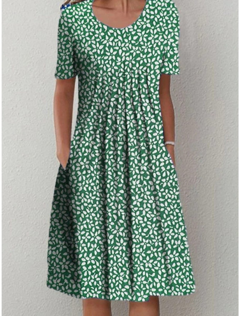 Andrea | Stylish and Casual Floral Dress with Pockets