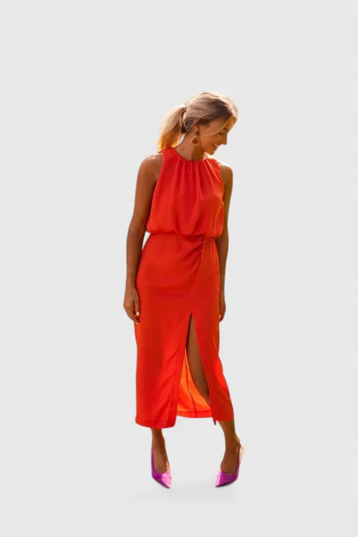 Theonae™ | Comfortable Midi Dress Clara Monroe