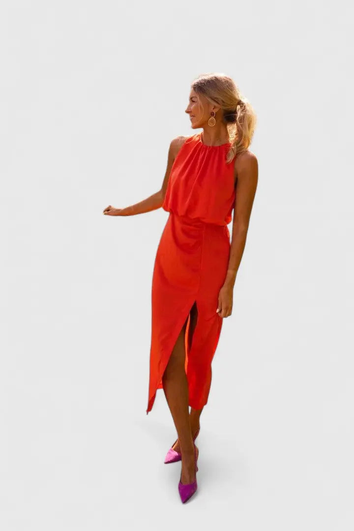 Theonae™ | Comfortable Midi Dress Clara Monroe