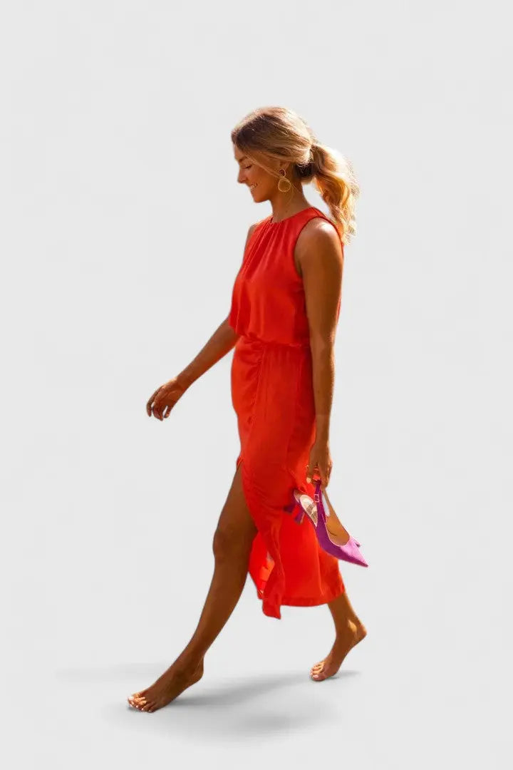 Theonae™ | Comfortable Midi Dress Clara Monroe