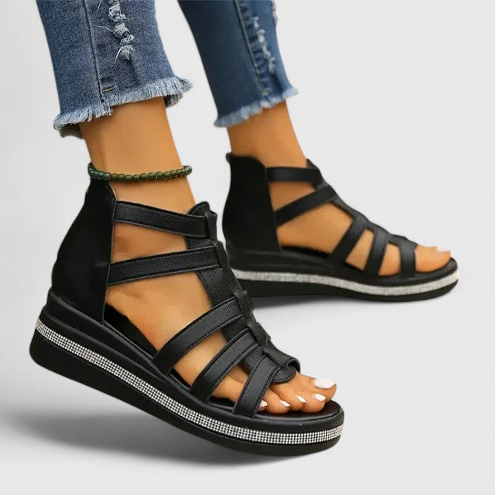 Kendall | Orthopedic Strass Sandals Clara Monroe