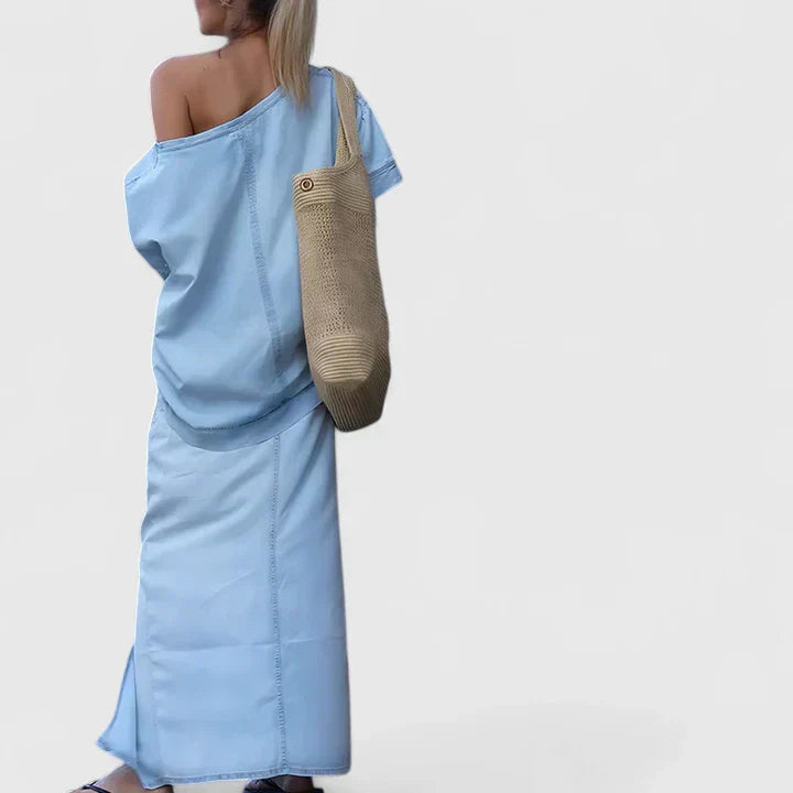 Averlynn | Elegant Maxi Skirt Set Clara Monroe